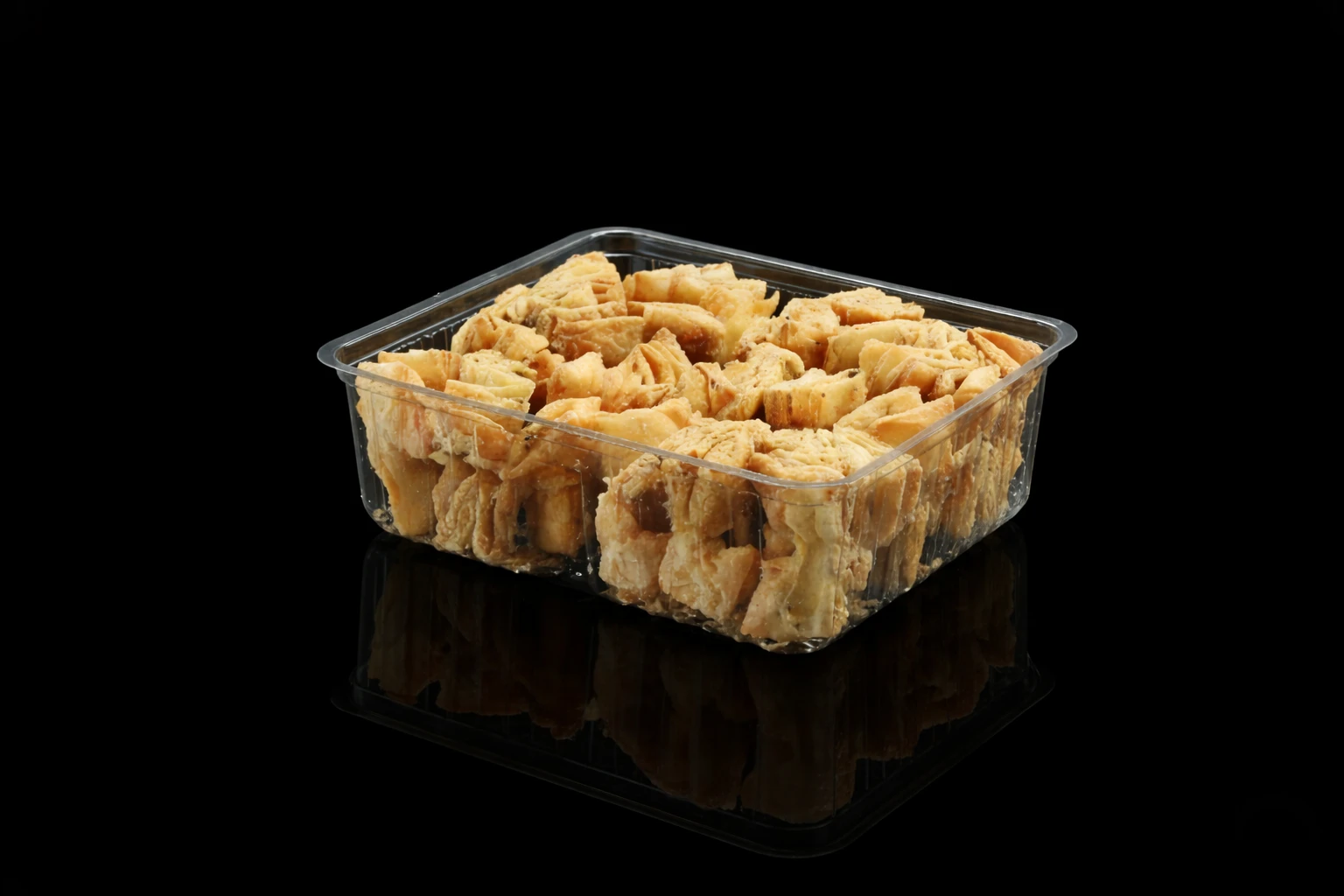 RECTANGULAR biscuit tray - 2 CP ( 7.5x7 ) filled