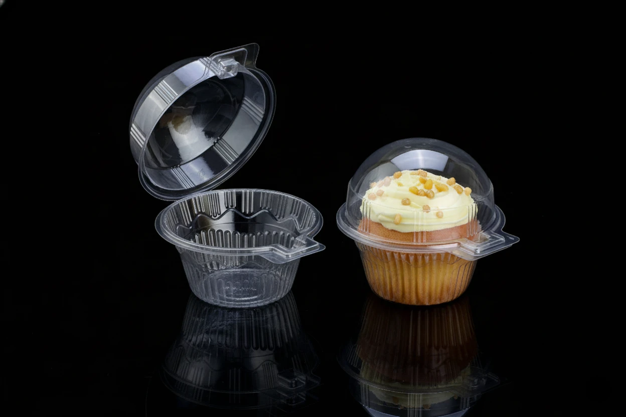 Single cup cake With Dome Lid